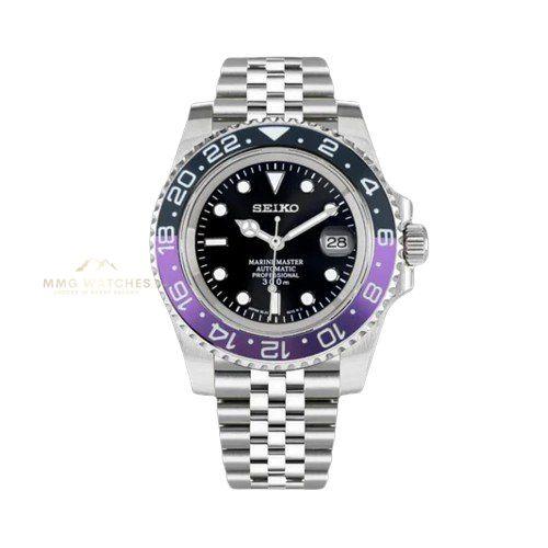 Seiko Black Purple GMT Mod