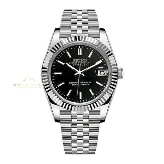 Seiko Datejust Black Dial Mod