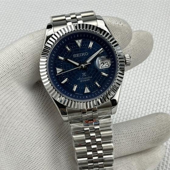 Seiko Datejust Dark Blue Dial Mod