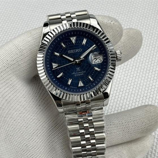 Seiko Datejust Dark Blue Dial Mod