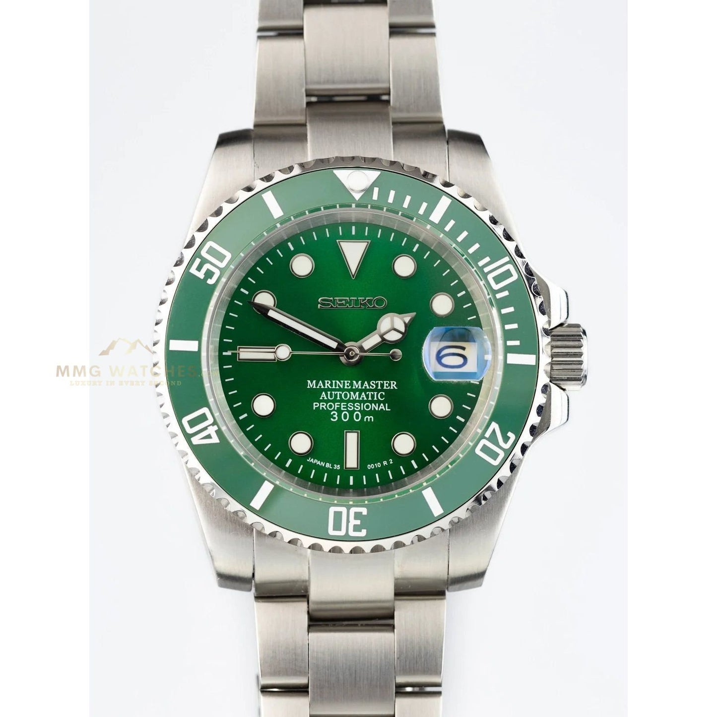 Seiko GMT Green Hulk Mod