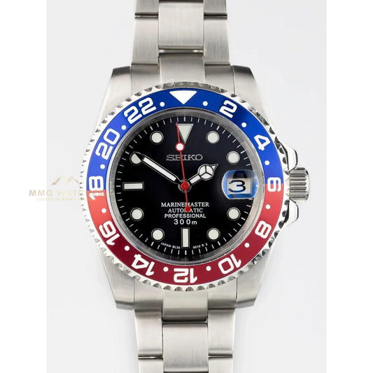 Seiko GMT MarineMaster Pepsi Mod